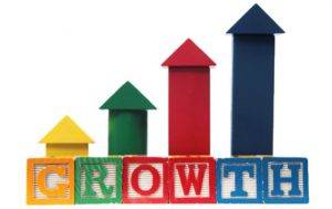 illustration: blocks spelling out the word GROWTH