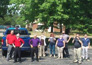 TAZ Networks staff enjoying the eclipse