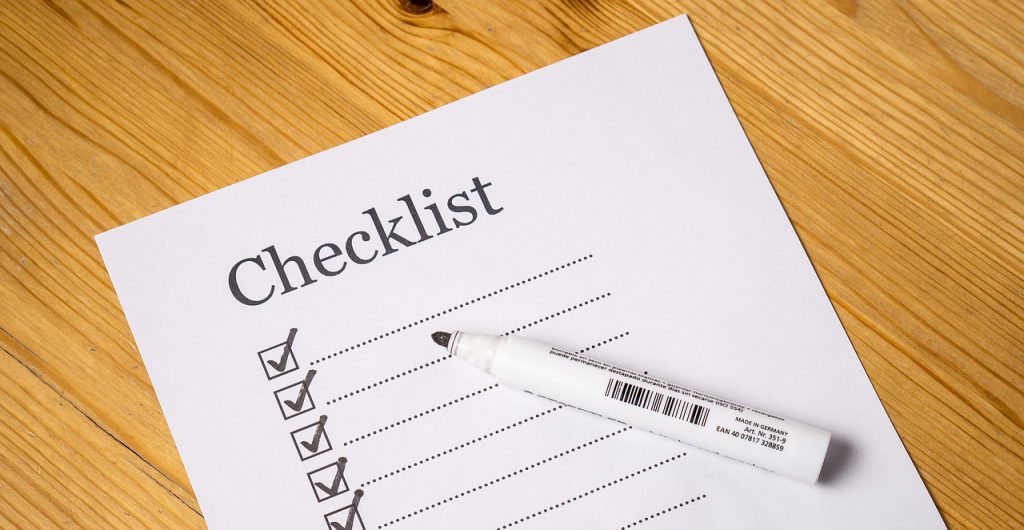 checklist to illustrate preparing for IT projects