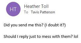 email confirmation to real sender
