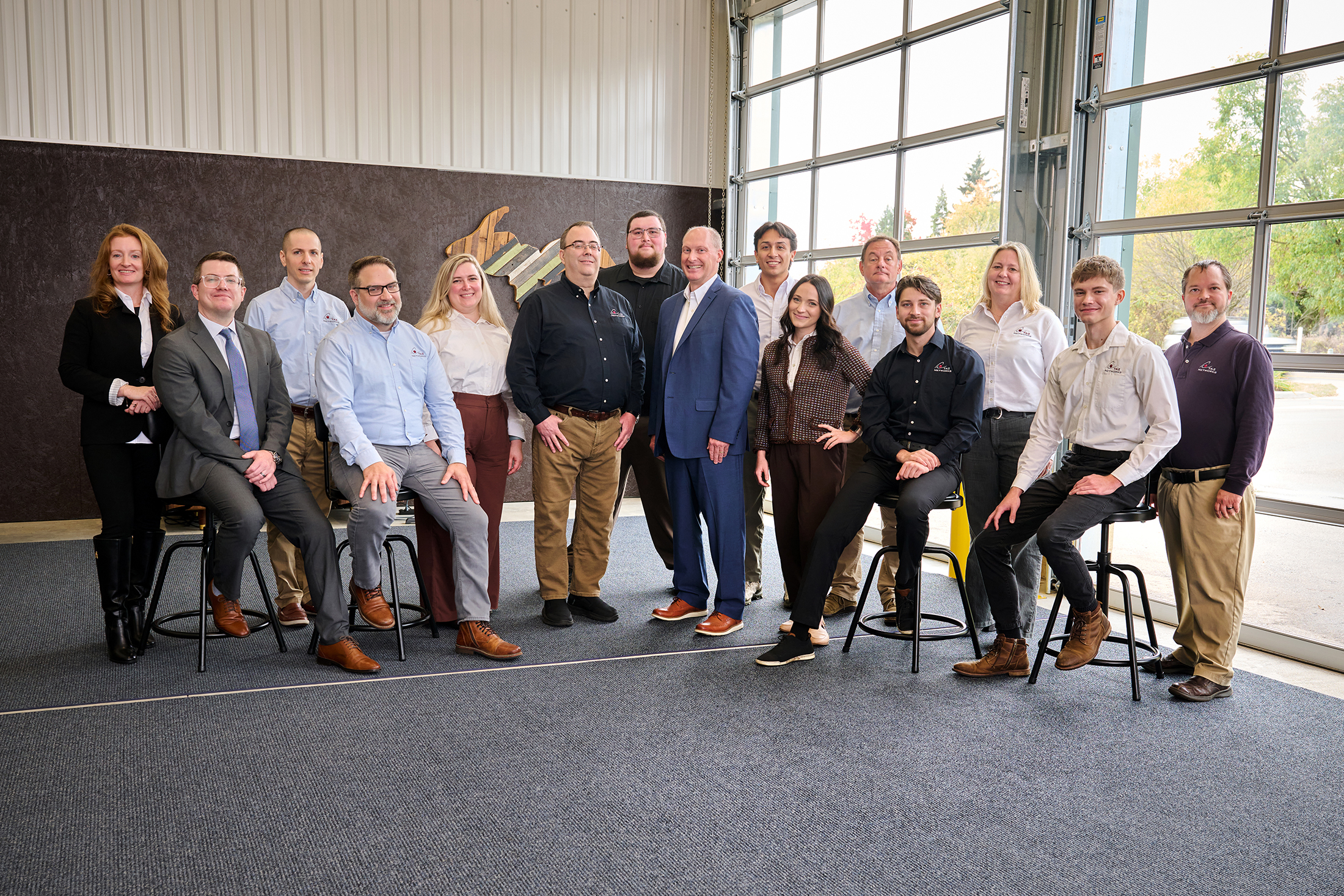 The TAZ Networks team at the Brighton office